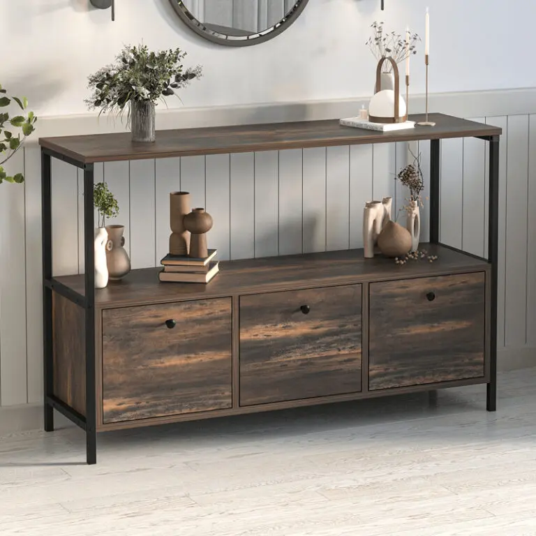 Μπουφές Κύθηρα 30 χρώμα rustic καρυδί 122x36x80,1εκ.