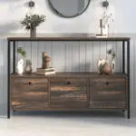 Μπουφές Κύθηρα 30 χρώμα rustic καρυδί 122x36x80,1εκ. – εικόνα 3