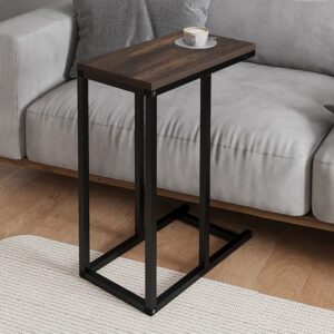 Τραπεζάκι βοηθητικό Agiro χρώμα rustic καρυδί 45,7x25,5x62,9εκ.