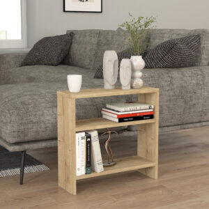 Τραπεζάκι βοηθητικό Silvanus χρώμα sapphire oak 51x17,5x49εκ.