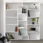 Βιβλιοθήκη Σέριφος 45 χρώμα λευκό 125x22x135,7εκ. – εικόνα 2