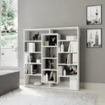 Βιβλιοθήκη Σέριφος 45 χρώμα λευκό 125x22x135,7εκ. – εικόνα 4