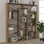 Βιβλιοθήκη Σέριφος 45 χρώμα καρυδί 125x22x135,7εκ.