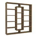 Βιβλιοθήκη Σέριφος 45 χρώμα καρυδί 125x22x135,7εκ. – εικόνα 5