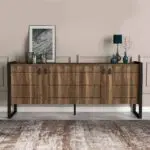 Μπουφές Σκιάθος 71 χρώμα καρυδί 180x40x77,6εκ. – εικόνα 3