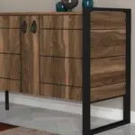 Μπουφές Σκιάθος 71 χρώμα καρυδί 180x40x77,6εκ. – εικόνα 4