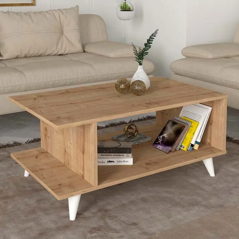 Τραπεζάκι σαλονιού Ικαρία 40 χρώμα sapphire oak 100x60x45εκ.