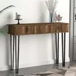 Κονσόλα Δωδώνη 46 χρώμα καρυδί 120×35,5×90εκ.