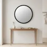Καθρέπτης τοίχου Επίδαυρος 37 χρώμα μαύρο 59x2x59εκ. – εικόνα 3