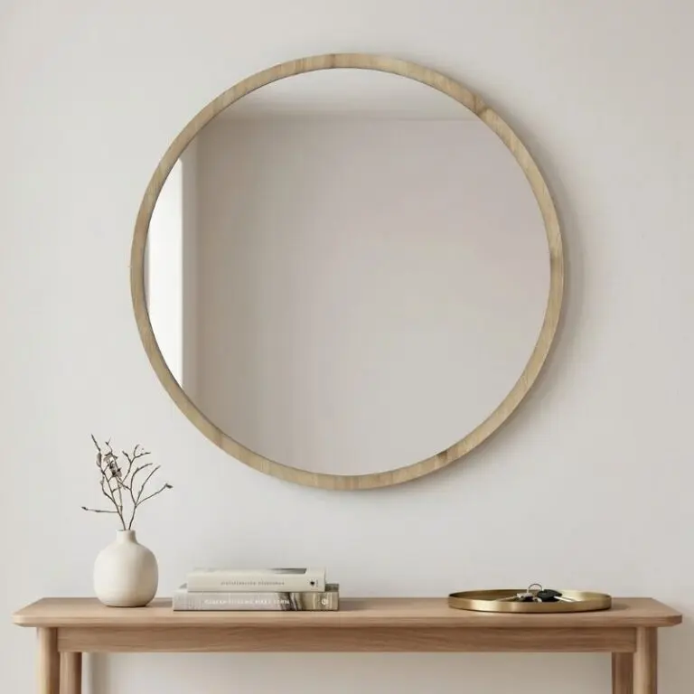 Καθρέπτης τοίχου Επίδαυρος 37 χρώμα sapphire oak 59x2x59εκ.