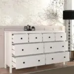 Συρταριέρα – Μπουφές Βεργίνα 75 χρώμα λευκό 160x50x96εκ. – εικόνα 2
