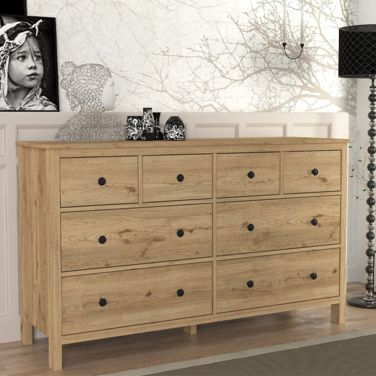 Συρταριέρα – Μπουφές Sabina χρώμα sepet oak 160x50x96εκ.