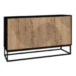 Μπουφές Πάρος 13 χρώμα μαύρο – sapphire oak 150x35x83,6εκ. – εικόνα 5