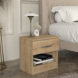 Κομοδίνο Lube χρώμα sapphire oak 40x28,2x40εκ.