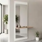 Καθρέπτης τοίχου Σάμος 71 χρώμα λευκό 60×14,6×150εκ.
