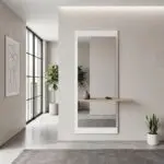 Καθρέπτης τοίχου Σάμος 71 χρώμα λευκό 60×14,6×150εκ. – εικόνα 2
