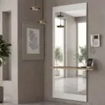 Καθρέπτης τοίχου Σάμος 71 χρώμα λευκό 60×14,6×150εκ. – εικόνα 4