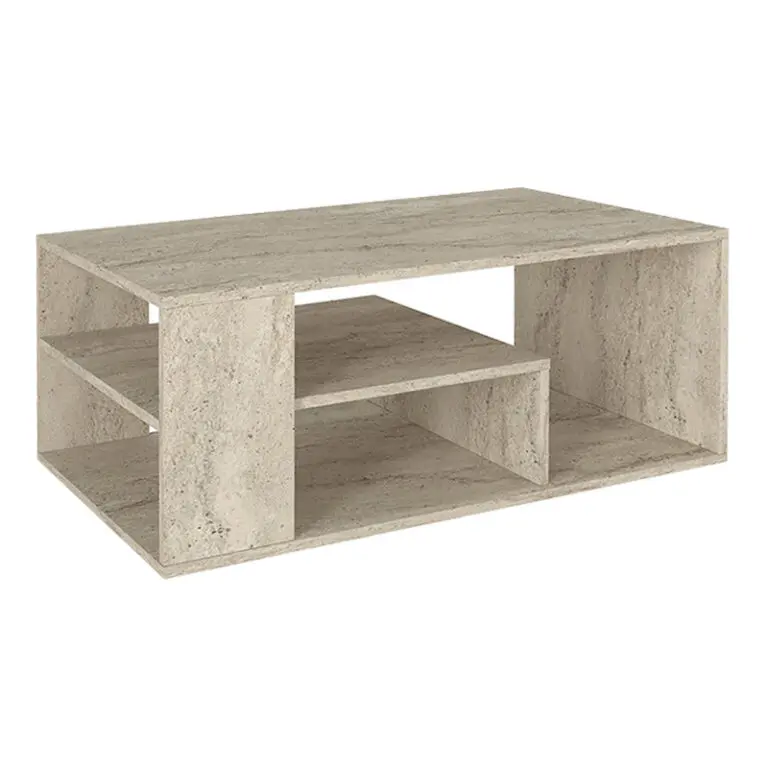 Τραπεζάκι σαλονιού Πάτμος 87 χρώμα travertine 110x60x42εκ.