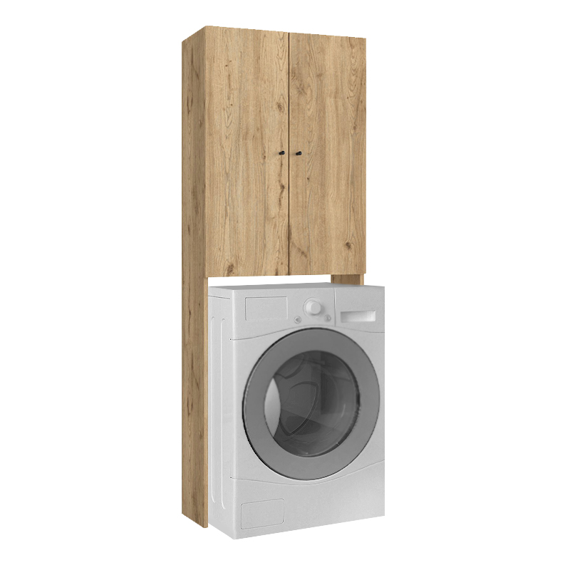 Έπιπλο πλυντηρίου Παρνασσός 63 χρώμα sepet oak 65x27,1x180εκ.