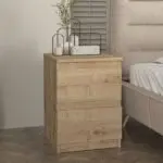 Κομοδίνο Νάξος 36 χρώμα sapphire oak 39,8×41,8×55εκ.