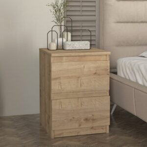 Κομοδίνο Breve χρώμα sapphire oak 39,8x41,8x55εκ.