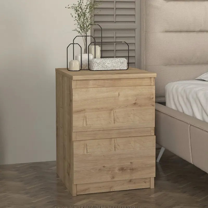 Κομοδίνο Νάξος 36 χρώμα sapphire oak 39,8×41,8×55εκ.