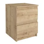 Κομοδίνο Νάξος 36 χρώμα sapphire oak 39,8×41,8×55εκ. – εικόνα 5