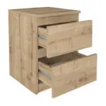 Κομοδίνο Νάξος 36 χρώμα sapphire oak 39,8×41,8×55εκ. – εικόνα 6