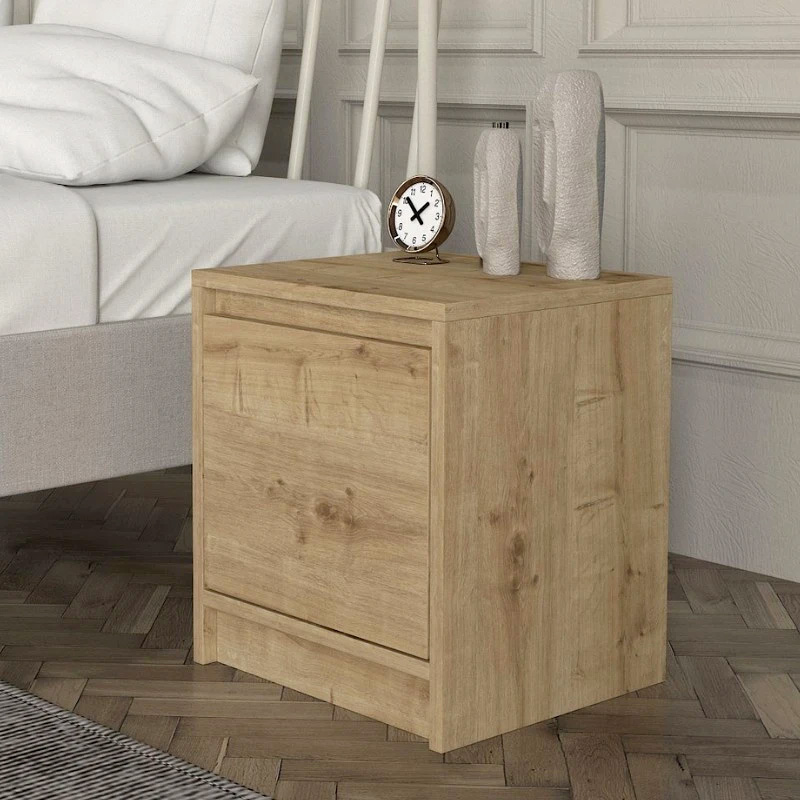 Κομοδίνο Σαντορίνη 29 χρώμα sapphire oak 40x35x45εκ.