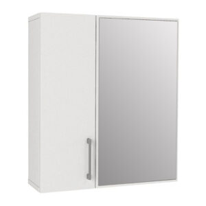 Καθρέπτης μπάνιου Ditto Μegapap χρώμα λευκό 59,6x16,4x64,8εκ.