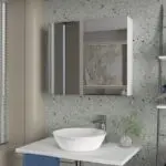 Καθρέπτης μπάνιου Ψαρά 72 χρώμα λευκό 75×17,2×65εκ. – εικόνα 3