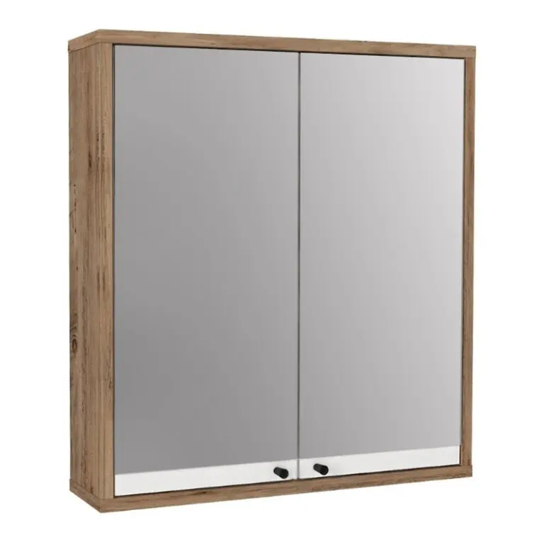 Καθρέπτης μπάνιου Ζάκυνθος 63 χρώμα atlantic pine 59,6×14,6×65εκ.