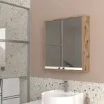Καθρέπτης μπάνιου Ζάκυνθος 63 χρώμα atlantic pine 59,6×14,6×65εκ. – εικόνα 3