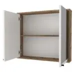 Καθρέπτης μπάνιου Ζάκυνθος 63 χρώμα atlantic pine 75×14,6×65εκ. – εικόνα 2