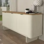 Μπουφές Ανάφη 67 χρώμα ivory – sepet oak 180x47x76,6εκ. – εικόνα 4