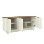 Μπουφές Ανάφη 67 χρώμα ivory – sepet oak 180x47x76,6εκ. – εικόνα 6