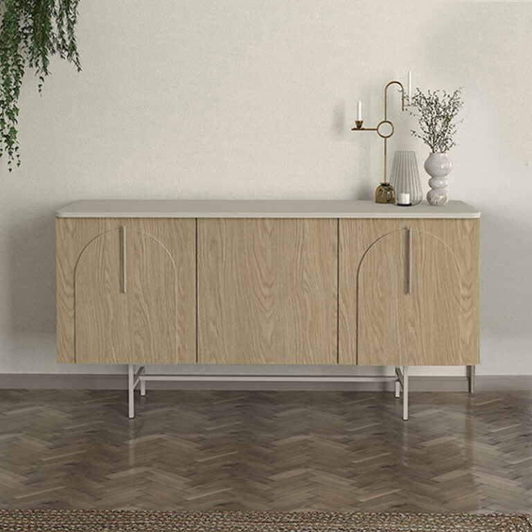 Μπουφές Rebel χρώμα rota oak – sandstone 150x45x76,5εκ.