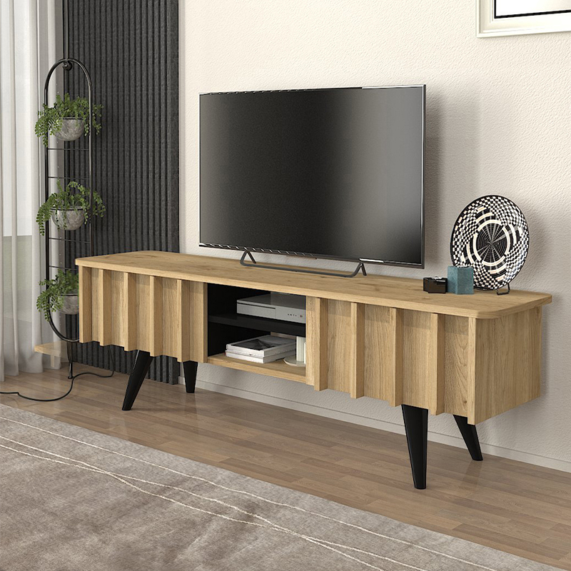 Έπιπλο τηλεόρασης Σέριφος 89 χρώμα sepet oak 150x35x46,7εκ.