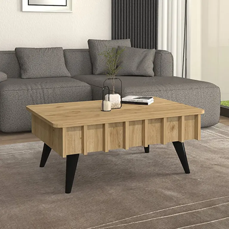 Τραπεζάκι σαλονιού Σέριφος 89 χρώμα sepet oak 90×59,6×36,8εκ.