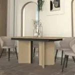 Τραπέζι Κάρπαθος 96 χρώμα rota oak – ανθρακί 180x90x76,8εκ. – εικόνα 3
