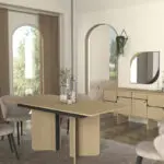Τραπέζι Κάρπαθος 96 χρώμα rota oak – ανθρακί 180x90x76,8εκ. – εικόνα 4