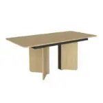 Τραπέζι Κάρπαθος 96 χρώμα rota oak – ανθρακί 180x90x76,8εκ. – εικόνα 5