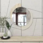 Καθρέπτης τοίχου Θήρα 56 χρώμα sandstone – travertine 59,2×2,2×69εκ. – εικόνα 2
