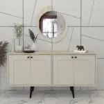 Καθρέπτης τοίχου Θήρα 56 χρώμα sandstone – travertine 59,2×2,2×69εκ. – εικόνα 3