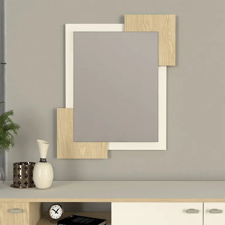 Καθρέπτης τοίχου Λευκάδα 27 χρώμα sandstone – rota oak 65×2,2×85εκ.