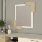 Καθρέπτης τοίχου Λευκάδα 27 χρώμα sandstone – rota oak 65×2,2×85εκ. – εικόνα 2
