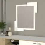 Καθρέπτης τοίχου Λευκάδα 27 χρώμα λευκό 65×2,2×85εκ. – εικόνα 2