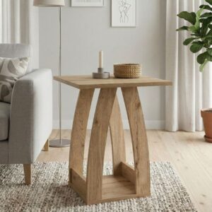 Τραπεζάκι βοηθητικό - Κομοδίνο Deros χρώμα sepet oak 45x45x56εκ.