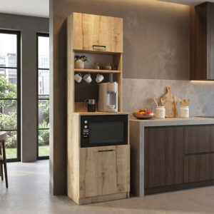 Έπιπλο κουζίνας Tuco 1 χρώμα sapphire oak 53,8x40x180εκ.