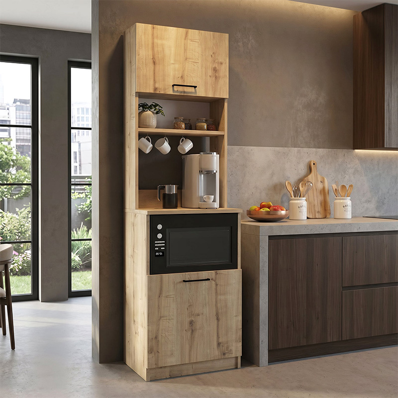 Έπιπλο κουζίνας Tuco 1 χρώμα sapphire oak 53,8x40x180εκ.